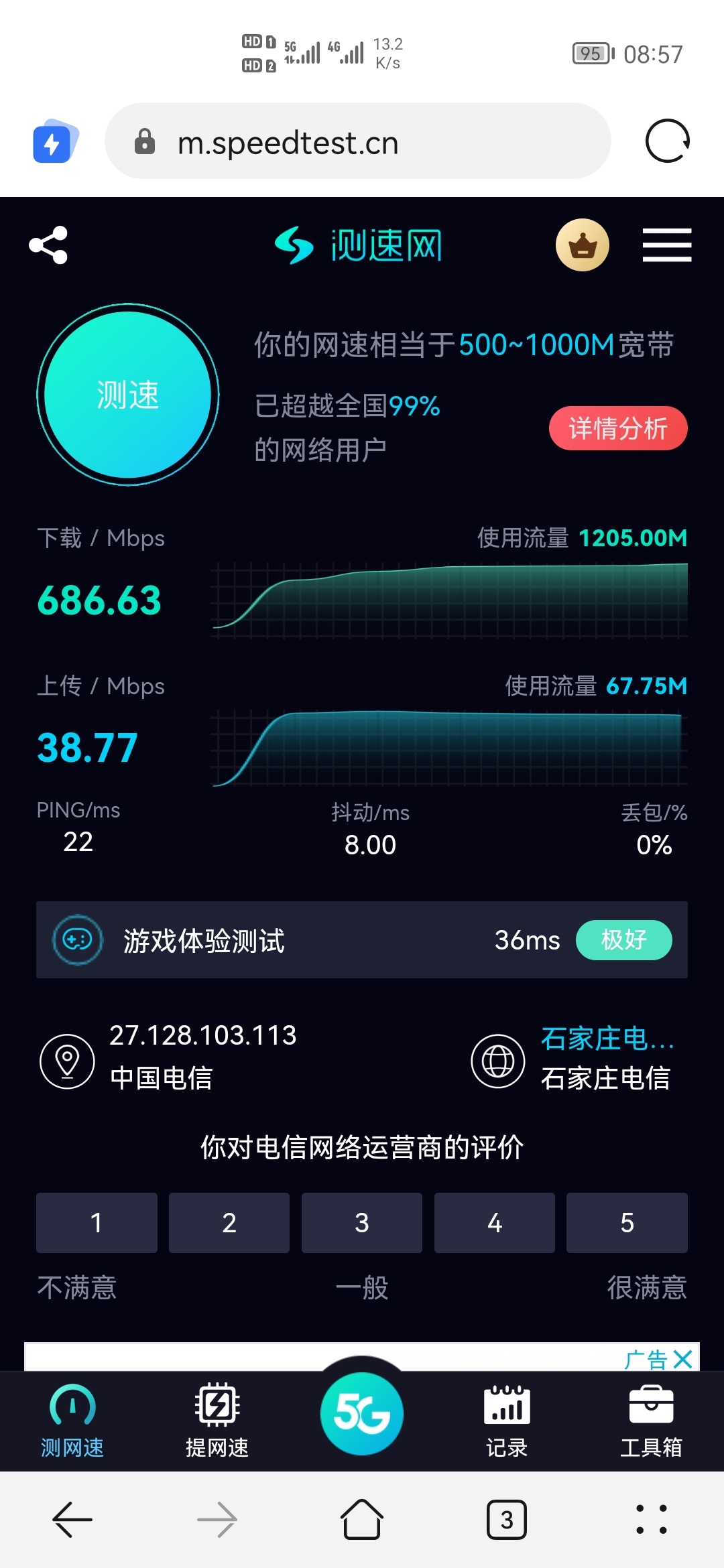 為什么200m寬帶,電視測速卻只有4m? - 樂迷社區