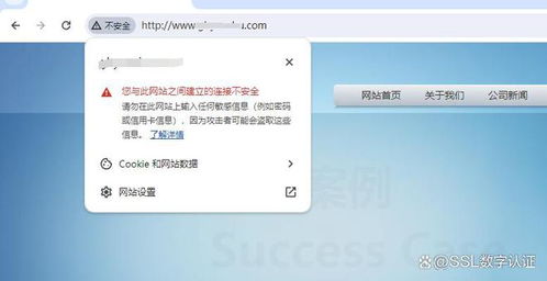 公司網站提示不安全的問題
